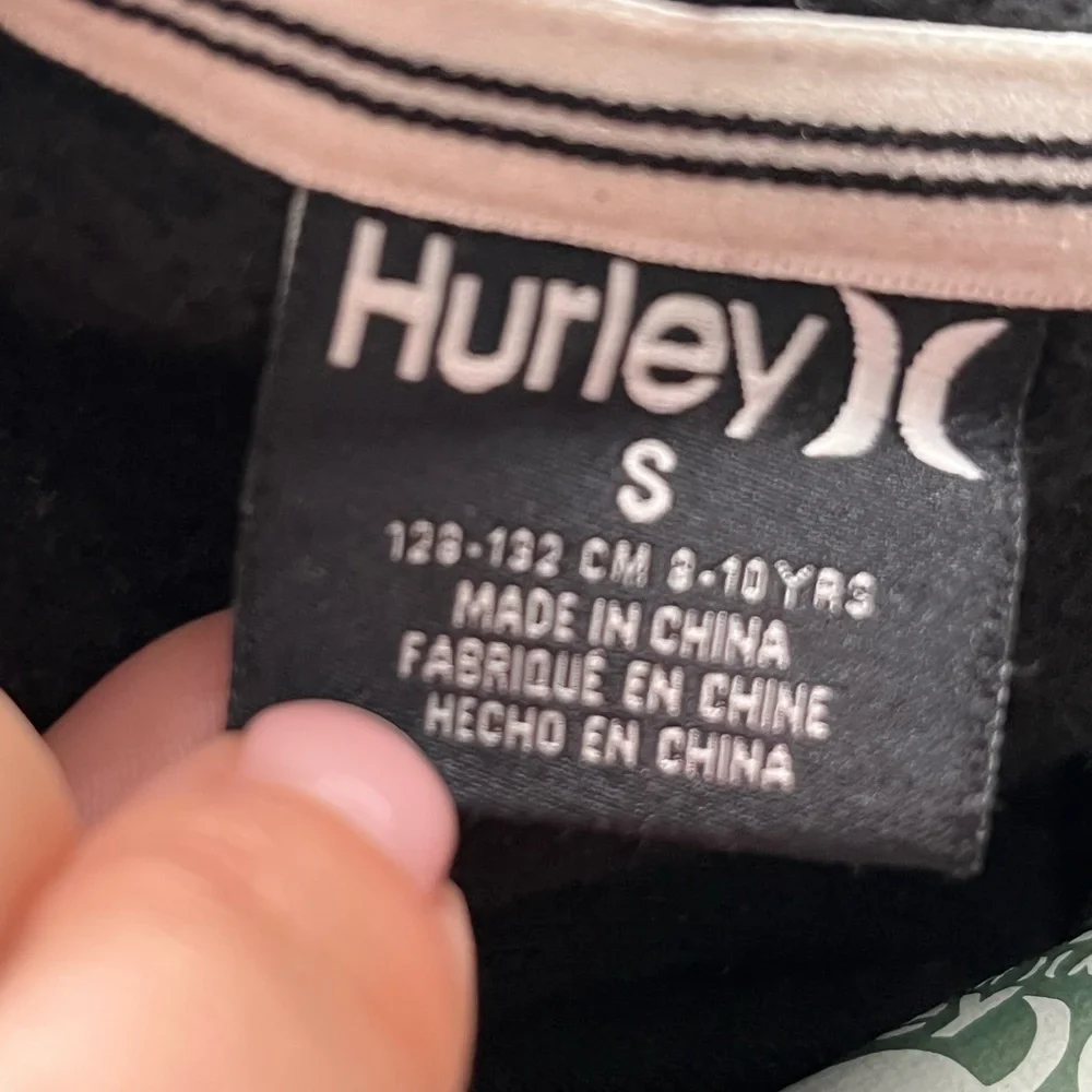 Hurley hoodie black and camouflage